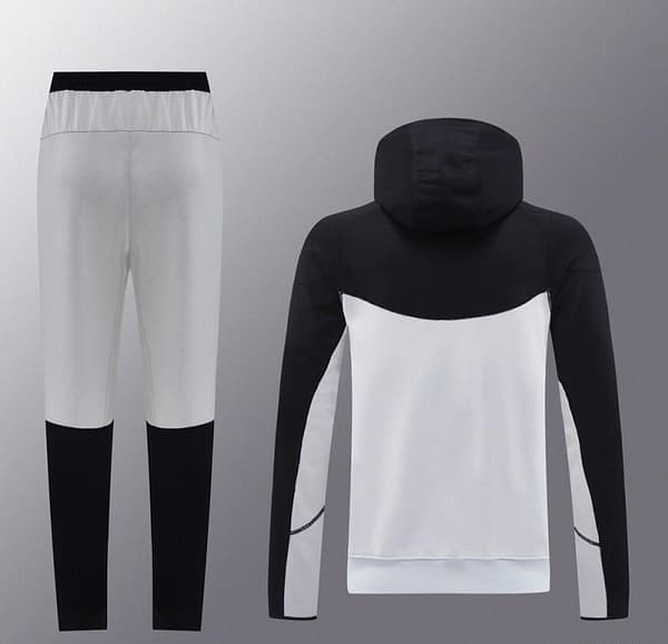 2024 NIKE Sports White/Black Full Zipper Jacket +Long Pants - Image 12