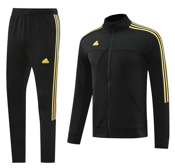 2024 Adidas Black Full Zipper Jacket +Long Pants