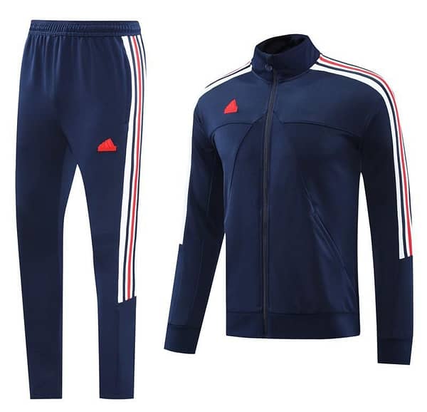 2024 Adidas Blue Full Zipper Jacket +Long Pants