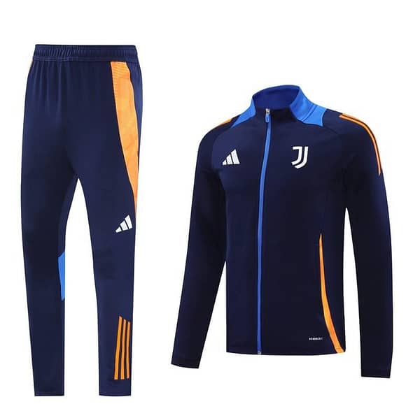 24/25 Juventus Blue Full Zipper Jacket +Long Pants