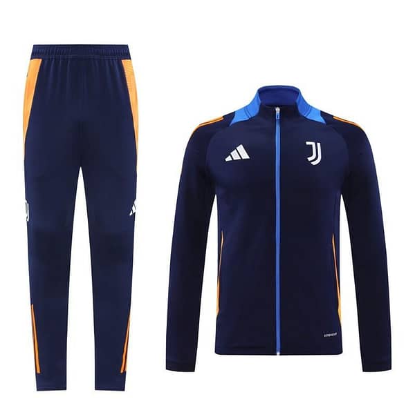 24/25 Juventus Blue Full Zipper Jacket +Long Pants - Image 16