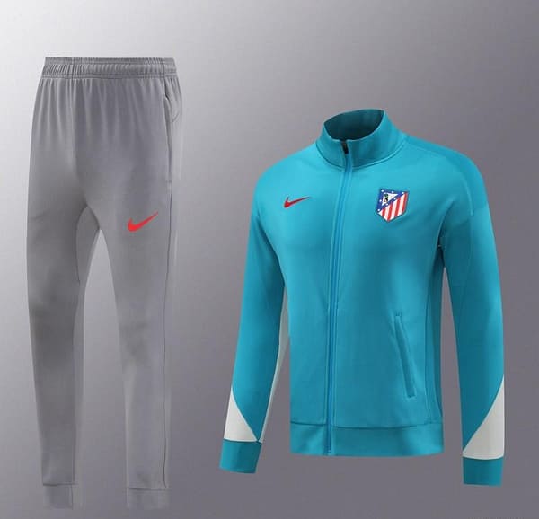 24/25 Atletico Madrid Blue Full Zipper Jacket +Long Pants - Image 14