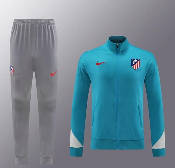 24/25 Atletico Madrid Blue Full Zipper Jacket +Long Pants - Image 15