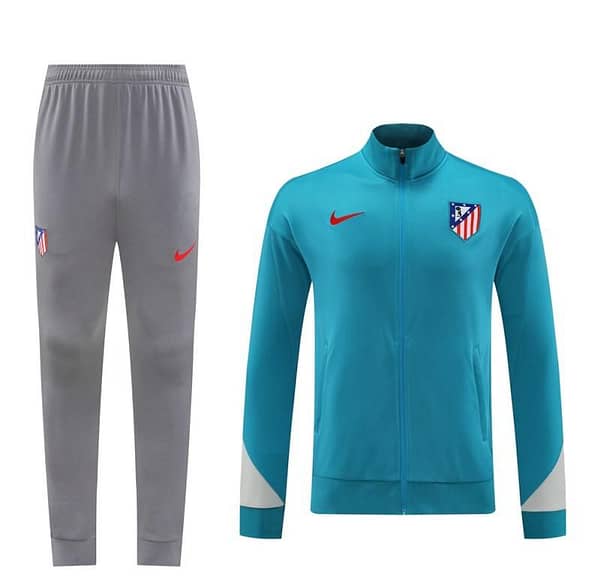24/25 Atletico Madrid Blue Full Zipper Jacket +Long Pants - Image 16