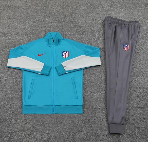 24/25 Atletico Madrid Blue Full Zipper Jacket +Long Pants - Image 17