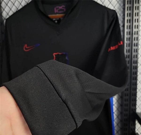 2024/25 Barcelona Away Black 125 Anniversary Long Jersey - Image 4