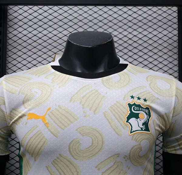 Player Version 2024 IVORY COAST Away White Jersey - Image 11