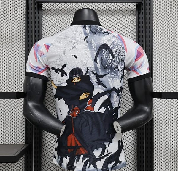 Player Version 2022 Japan Away White Jersey With Itachi Uchiha Printing Jersey - Image 2