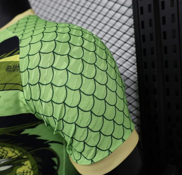 Player Version 2024 Japan Green Dragon Ball Son Goku Jersey - Image 6