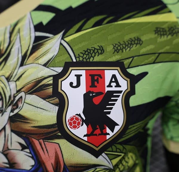 Player Version 2024 Japan Green Dragon Ball Son Goku Jersey - Image 8