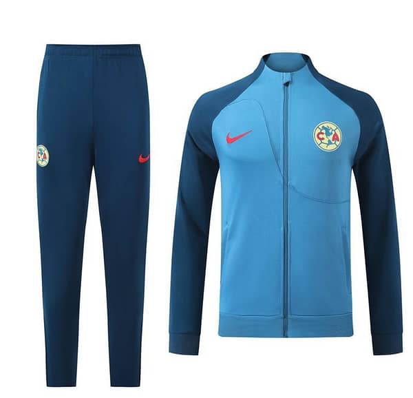 24/25 Club America Blue/Navy Full Zipper Jacket +Long Pants - Image 2