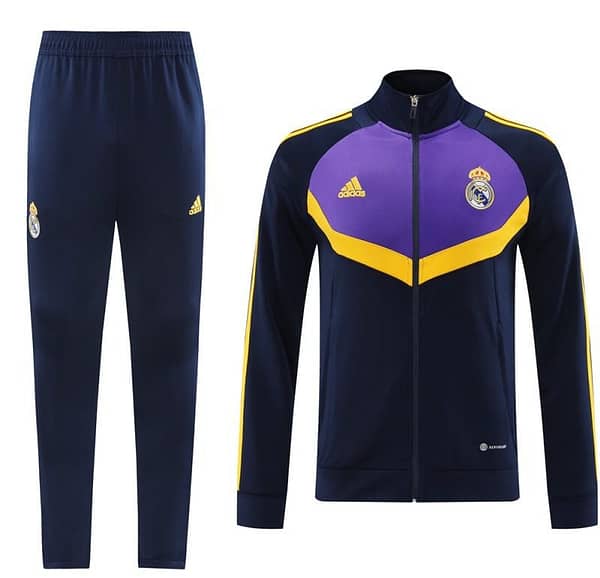 24/25 Real Madrid Black/Purple Full Zipper Jacket +Long Pants - Image 14