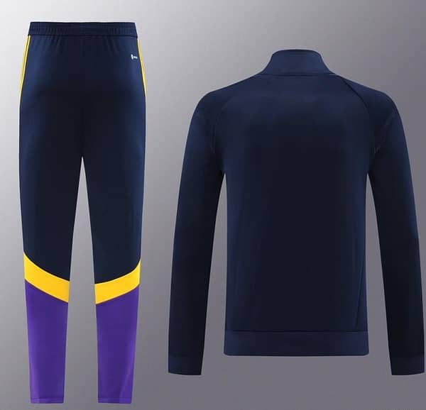 24/25 Real Madrid Black/Purple Full Zipper Jacket +Long Pants - Image 15