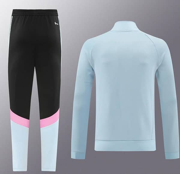 24/25 Juventus Light Blue/Black Full Zipper Jacket +Long Pants - Image 13
