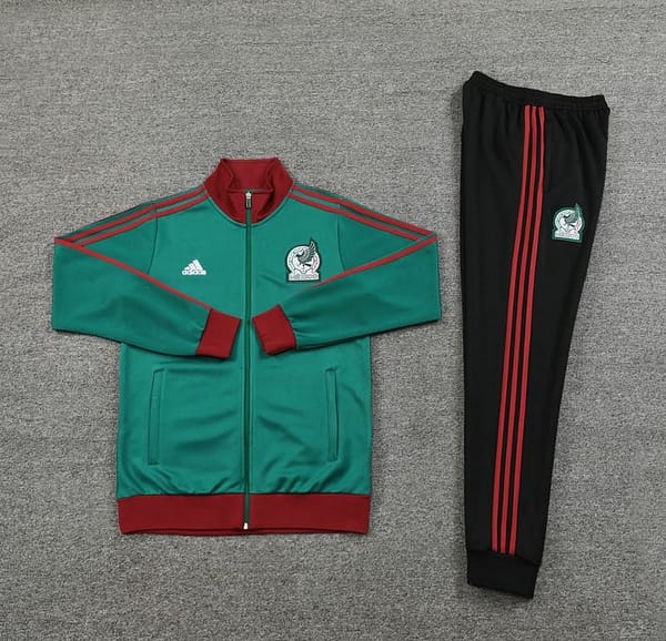 2024 Mexico Green Full Zipper Jacket +Long Pants - Image 14
