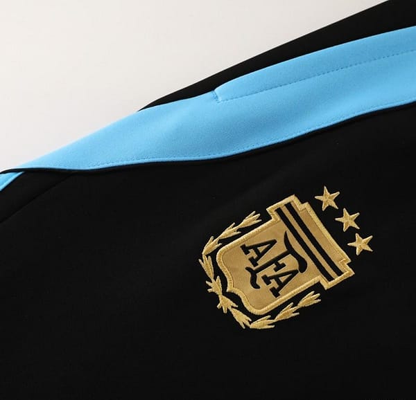 2024 Argentina Black Full Zipper Jacket +Long Pants - Image 3