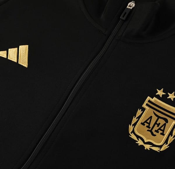 2024 Argentina Black Full Zipper Jacket +Long Pants - Image 9