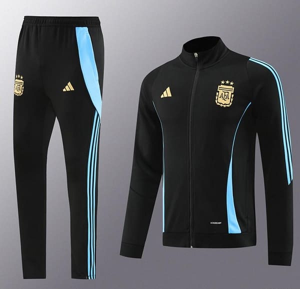 2024 Argentina Black Full Zipper Jacket +Long Pants - Image 19