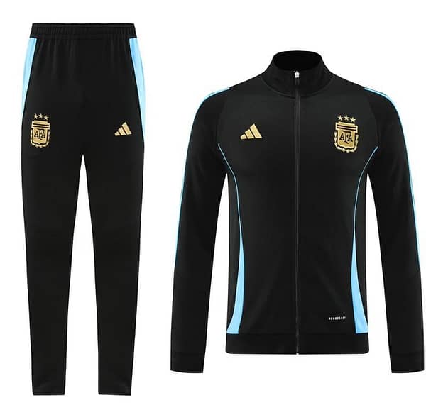2024 Argentina Black Full Zipper Jacket +Long Pants - Image 21