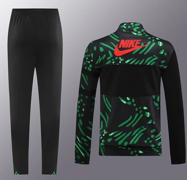 2024 Nigeria Black/Green Full Zipper Jacket +Long Pants - Image 16