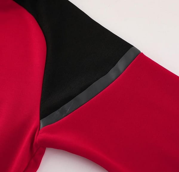 24/25 AC Milan Red/Black Hoodie Full Zipper Jacket +Long Pants - Image 4