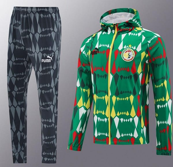 2024 Senegal Green Hoodie Full Zipper Jacket +Long Pants - Image 16