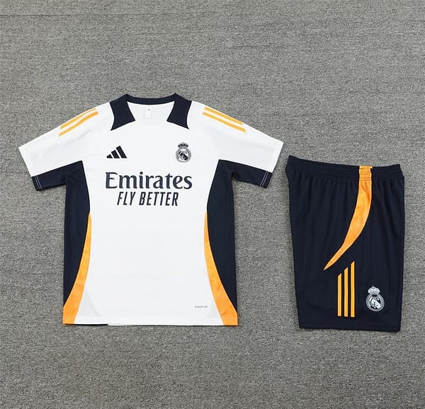 24/25 Real Madrid White Short Sleeve Jersey+Shorts - Image 13