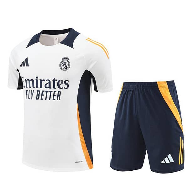 24/25 Real Madrid White Short Sleeve Jersey+Shorts - Image 16