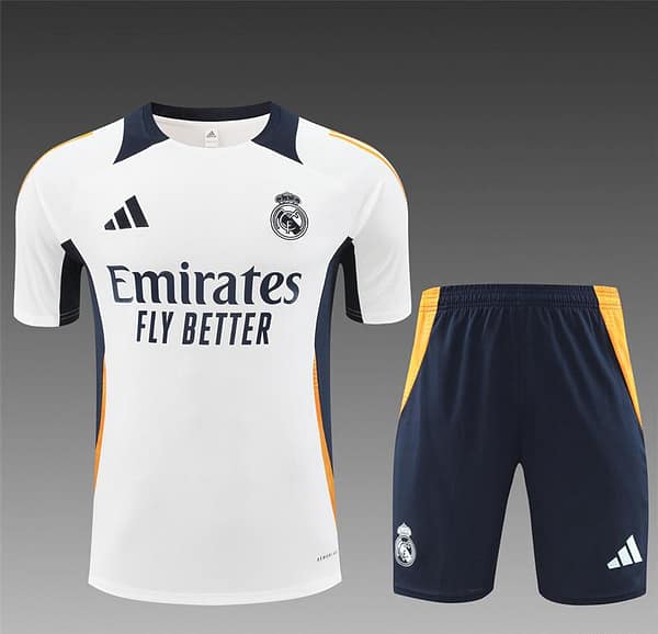 24/25 Real Madrid White Short Sleeve Jersey+Shorts - Image 17