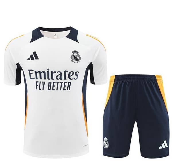24/25 Real Madrid White Short Sleeve Jersey+Shorts - Image 18