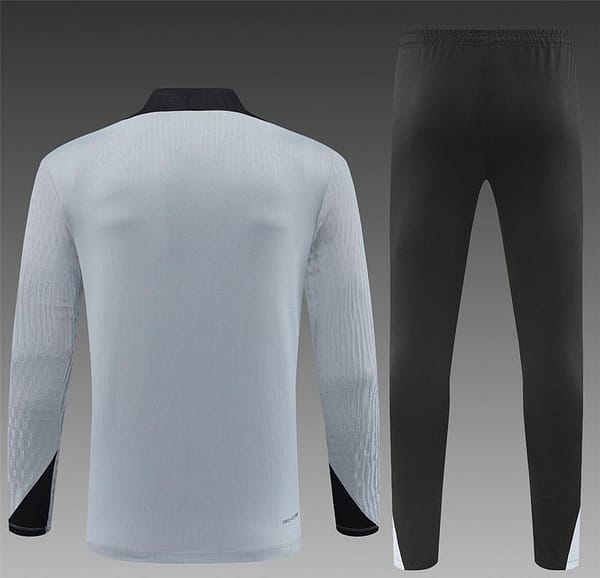 2024 South Korea Grey Half Zipper Jacket+Long Pants - Image 13