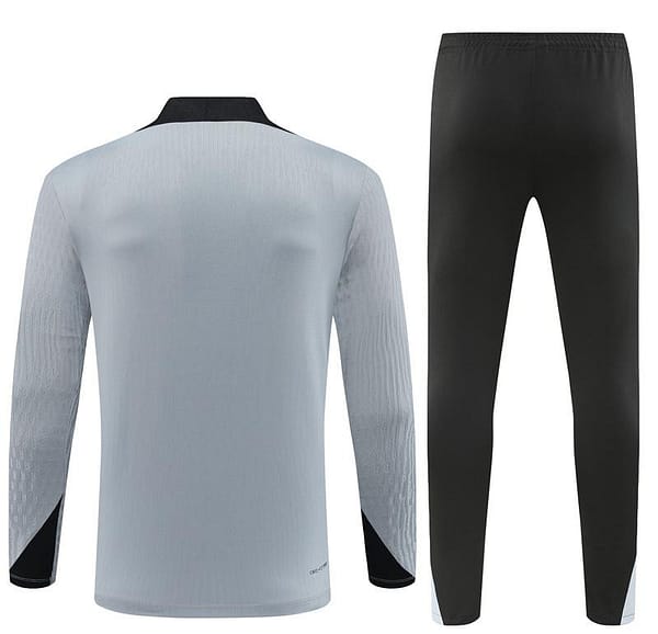 2024 South Korea Grey Half Zipper Jacket+Long Pants - Image 14