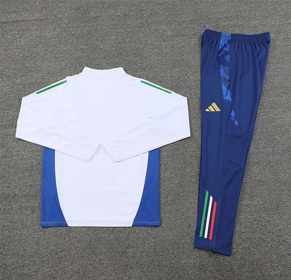 2024 Italy White Half Zipper Jacket+Long Pants - Image 17