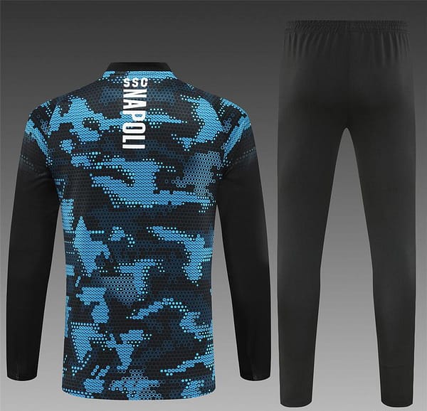 24/25 Napoli Black/Blue Half Zipper Jacket+Long Pants - Image 15