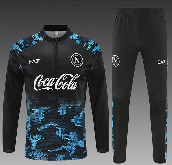 24/25 Napoli Black/Blue Half Zipper Jacket+Long Pants - Image 18