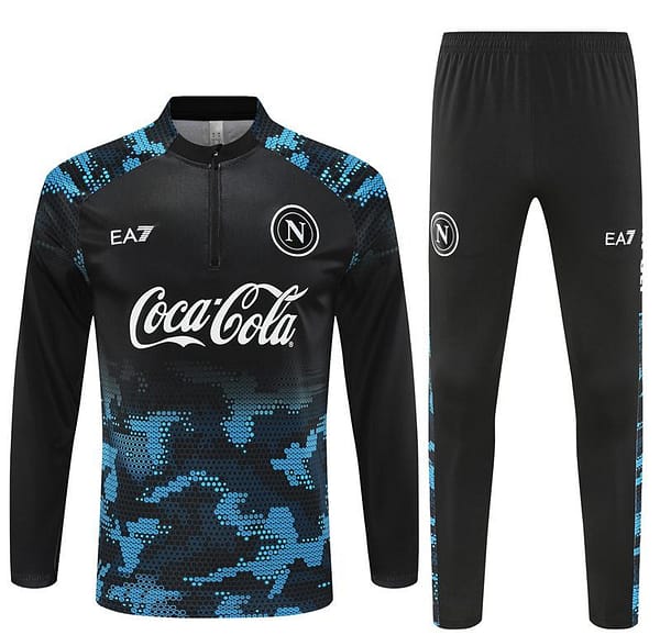 24/25 Napoli Black/Blue Half Zipper Jacket+Long Pants - Image 19