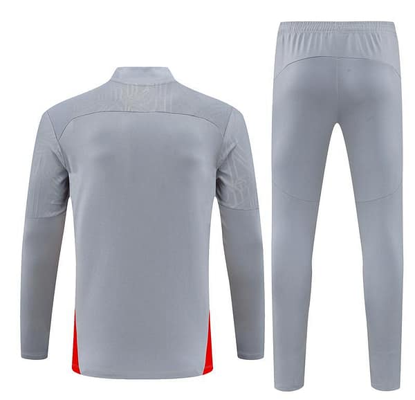 24/25 AC Milan Grey Half Zipper Jacket+Long Pants - Image 17