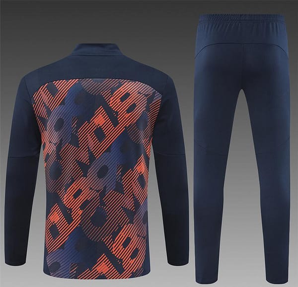 24/25 Olympique Marseille Navy Mixed Color Half Zipper Jacket+Long Pants - Image 16