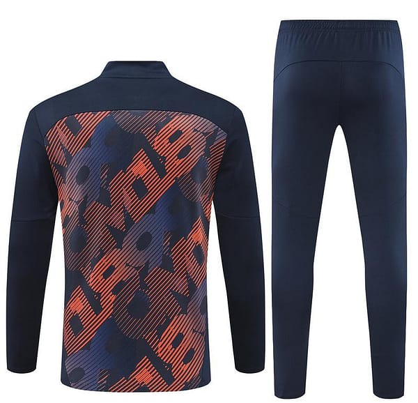 24/25 Olympique Marseille Navy Mixed Color Half Zipper Jacket+Long Pants - Image 17