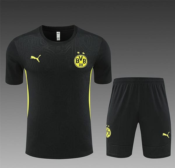 24/25 Borussia Dortmund Black Short Sleeve Jersey+Shorts - Image 12