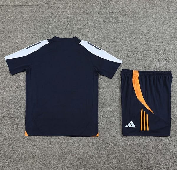 24/25 Real Madrid Navy White Short Sleeve Jersey+Shorts - Image 12