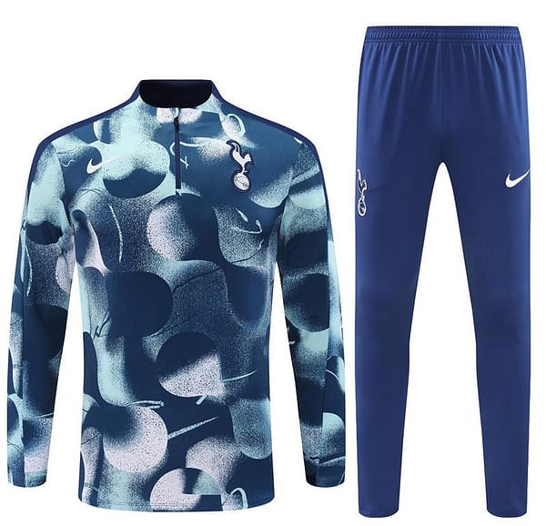 24/25 Tottenham Hotspur Blue Camouflage Half Zipper Jacket+Long Pants - Image 17