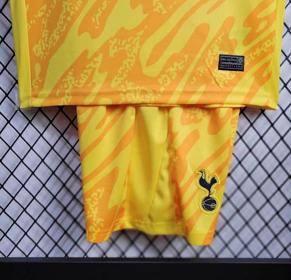 24/25 Kids Tottenham Hotspur Yellow Goalkeeper Jersey - Image 4