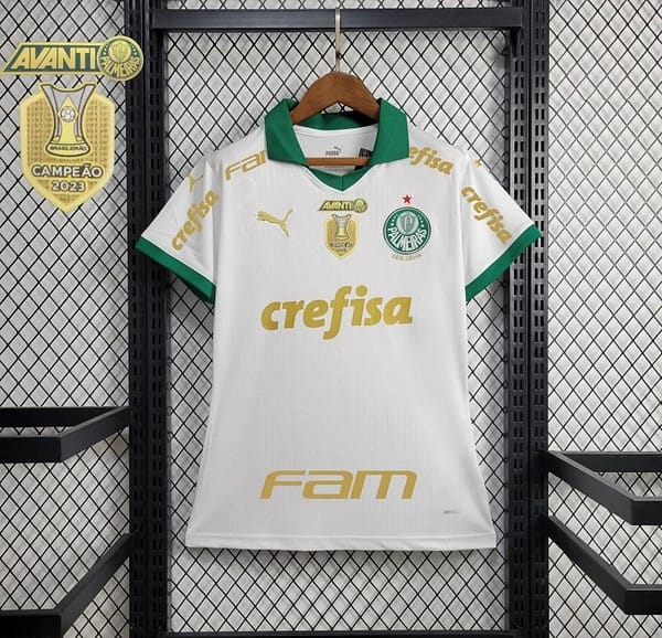 24/25 Women Palmeiras Away White Jersey + All Sponsors - Image 4