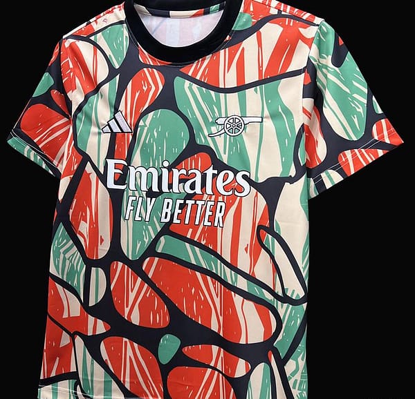 24/25 Arsenal Pre-match Mixed Color Special Jersey - Image 4