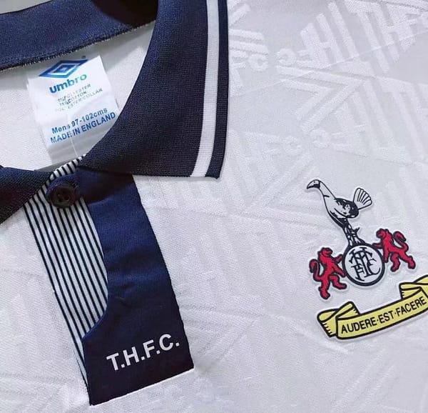 Retro 92/94 Tottenham Hotspur Home Soccer Jersey - Image 2
