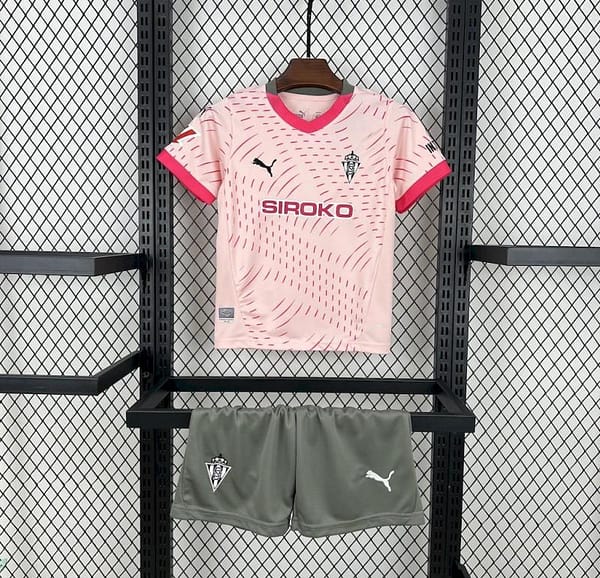24/25 Kids Sporting De Gijon Third 16-28 Jersey - Image 2