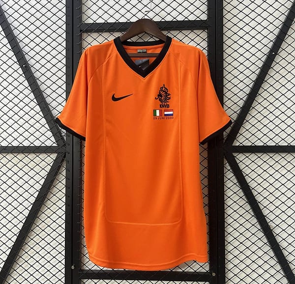 2000 Retro Netherlands Home Jersey - Image 7