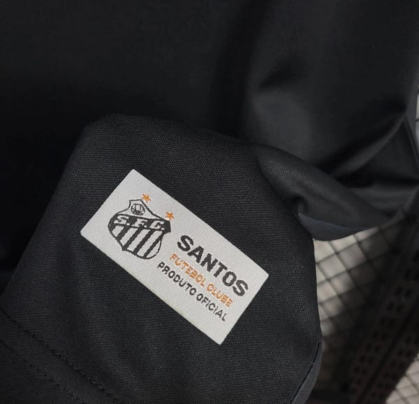 25/26 Santos Black Casual Jersey - Image 5