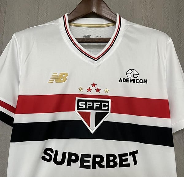 25/26 São Paulo Home Jersey With Chest Sponsor - Image 2